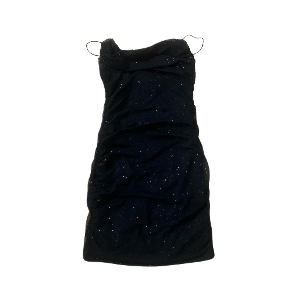 In STOCK Medium Black Sparkle Slip Dress